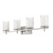Z-Lite Grayson Vanity, 4-Light, 31 In.W x 5.75 In.L x 8.5 In.H, Brushed Nickel/Clear + Etched Opal 1949-4V-BN - alternate 6